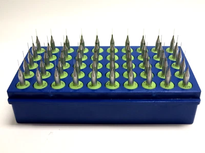 Juego de 50 brocas de precisión para PCB de carburo de tungsteno Matrix 0,20 m 0,0079" x 0,177" Foto 1 de 3