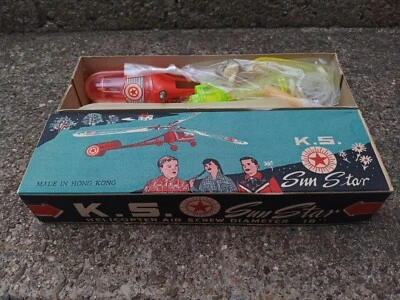 VINTAGE KS SUN STAR HELICOPTER #7749 w/ ORIGINAL BOX - Image 1 of 4