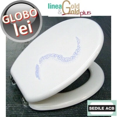 Sedile per wc LEI Ceramica Globo con anima in legno - marca ACB linea GOLD
