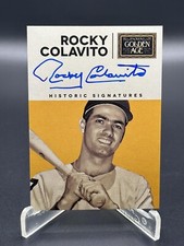 2014 Panini Golden Age Historic Signatures Rocky Colavito #COL  On Card Auto