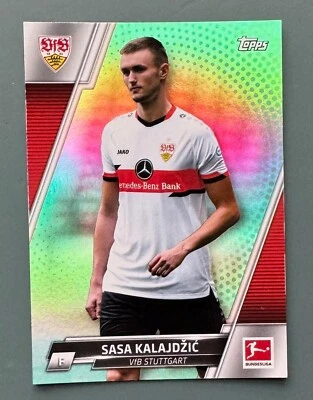 2021-2022 Topps Bundesliga #162 - Sasa Kalajdžić /199 Aqua Foilboard - Image 1 of 2