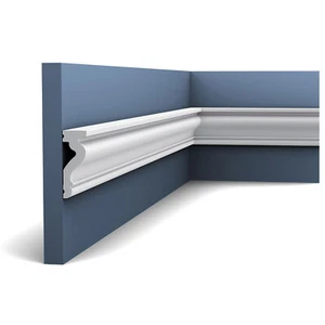 Orac Decor DX174-2300 LUXXUS borde de puerta zócalo listón de pared 2,3 m - Imagen 1 de 7