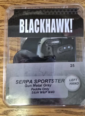 BLACKHAWK! SERPA Sportster Paddle Holster S&W M&P 9/40 Left Hand Polymer Gray - Image 1 of 3