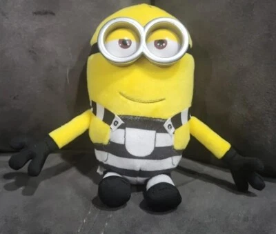 Ty Beanie Dispicable Me 3 Tom Minion Jail Outfit Bean Bag Plush 7" Tall - Image 1 of 4