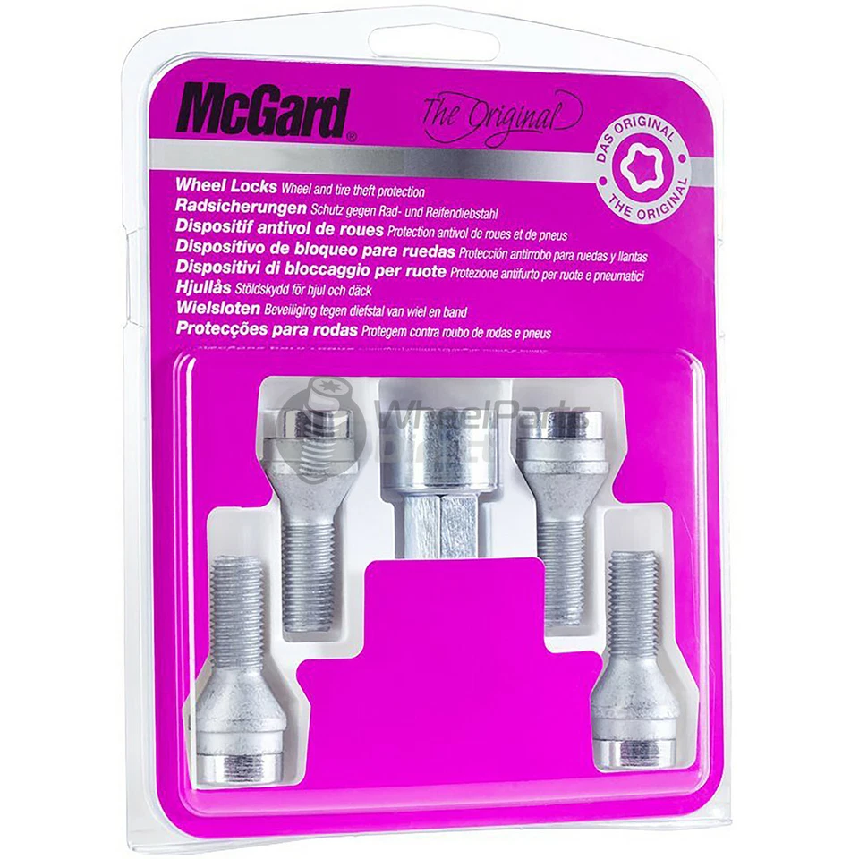 Pernos de bloqueo cromados McGard 27216SU 12x1.25 para Fiat 500L 12-20 sobre ruedas originales Foto 1 de 2