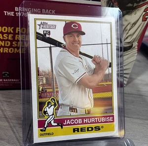 2025 Topps Heritage Bicentennial 73/200 Jacob Hurtubise #124 Reds SSP! 🔥 - Bild 1 von 2