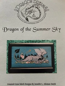 Dragon Dreams Cross Stitch- Dragon of the Summer Sky Chart - Picture 1 of 2