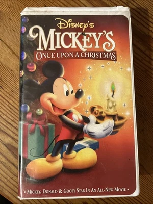 Used Disney's Mickey's Once Upon A Christmas VHS Movie Video mickey Mouse Goofy￼ - Image 1 of 4