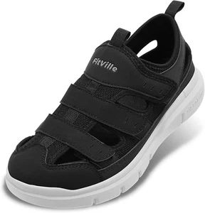 FitVille Diabetiker Sandalen für Herren extra weit Schuhe für geschwollene Füße Weite UK 9 - Bild 1 von 6