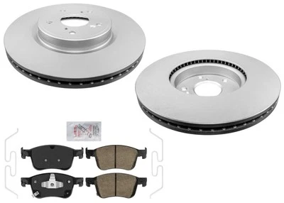 Front Coated Brake Rotors Ceramic Brake Pads For Honda Civic Si R 2022 2023 2024 - Image 1 of 4