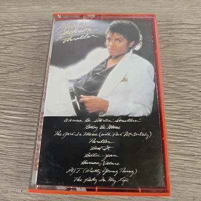 Michael Jackson Thriller - Cassette 1982 Epic Records QET 38112 - Rare Red Case - Image 1 of 4