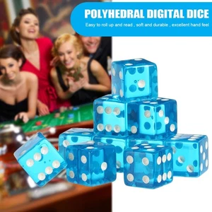 10PCs/set Toy Gift Board Game Entertainment Dice Acrylic Dices - Picture 1 of 12
