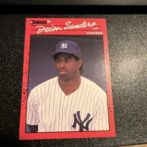1990 Donruss Deion Sanders Card #427 NY Yankees All-Star HOFer - Picture 1 of 6