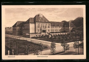 Lithographie Bochum, Blick auf die Oberrealschule  - Picture 1 of 2