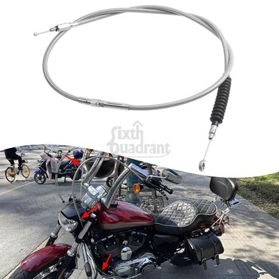 Cable de embrague de acero para Harley Sportster Forty Eight 883 1200 71" EE. UU. 2011-2015 EE. UU. Foto 1 de 4