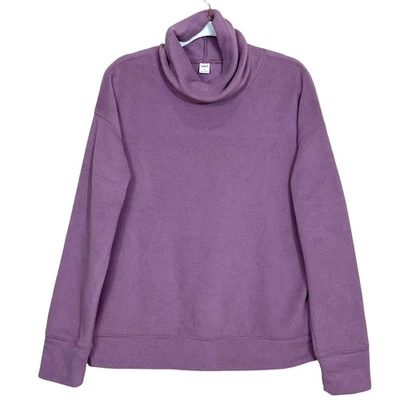 Pullover Old Navy Active Go cálido forrado de vellón para mujer mediano Misty Dawn Foto 1 de 4