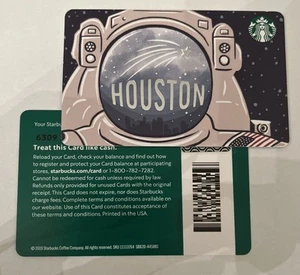 Lot Of 2 Starbucks 2019 Houston Astronauts 6309 Series Cards Barcode - Picture 1 of 1