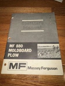 Massey Ferguson MF 880 Moldboard Plow Owner Operator's Manual - Picture 1 of 18