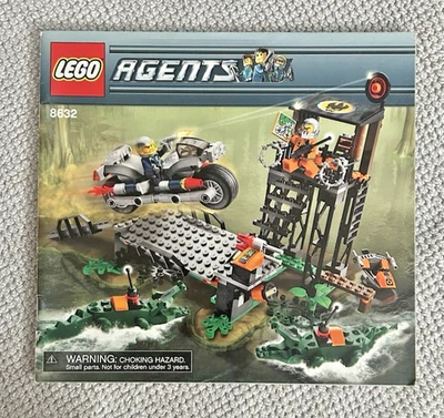8632 LEGO Agents Swamp Raid Manual, 2008, retirado Foto 1 de 2