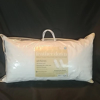 Charter Club 360 Chamber Feather Down Pillow KING Medium Firm - Image 1 of 4