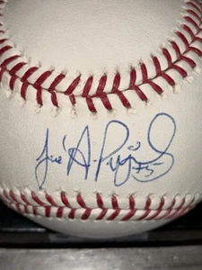 ALBERT "JOSE A PUJOLS" SIGNED AUTOGRAPHED RAWLINGS OML BASEBALL BAS LOA MLB HOLO - Picture 1 of 6