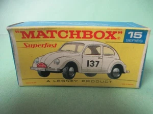 Vintage 1960’s Matchbox Superfast #15 Volkswagen VW Car NRMT -Red Superfast - Picture 1 of 4