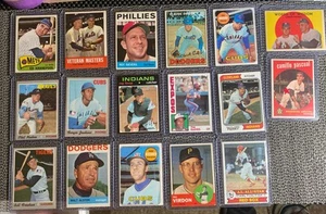 1950s 60s 70s baseball card lot ONLY HOF An M.L.B. GREATS VG - VGNM Collection - Picture 1 of 23