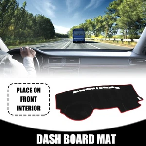 Car Dashboard Dash Cover Mat for Kia Rio 2011-2014 Sun Protector Black Red - Picture 1 of 7