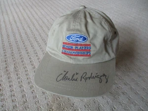 Sombrero autografiado vintage Ford Senior Players Chi Rodríguez Bo Schembechler * - Imagen 1 de 7