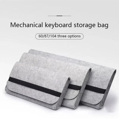 Felt Bag Mechanical Keyboard Bag Keyboard Carrying Case Keyboard Storage Bag US - Image 1 of 4