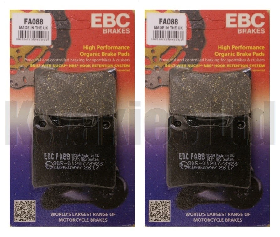 Fits: Yamaha XJ900 Pre-Diversion 1983-1994 Set of EBC Front Brake Pads FA088 - Image 1 of 1