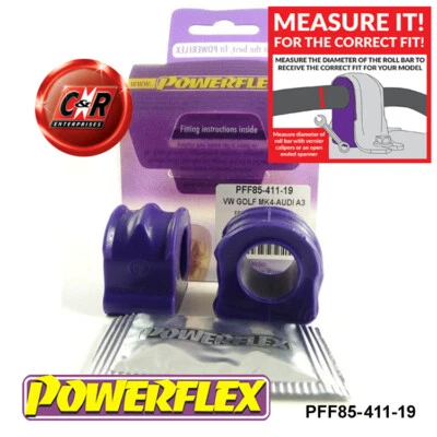 Powerflex Frente Roll BAR Cojinete 19mm Para VW Bora 4 Movimiento (99-2005) - Imagen 1 de 4