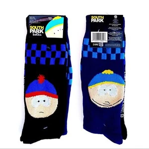 South Park Crew Socks Mens Womens Cartman Stan 2 Pairs Funny Gift Comedy Central - Picture 1 of 7
