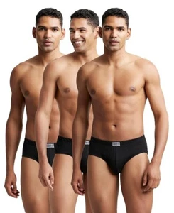 Jockey 8035 Men's Super Combed Cotton Solid Brief Concealed Waistband-Pack of 3 - Picture 1 of 37
