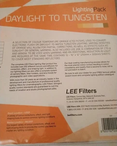 Lee Filters 250 x 300mm 11 sheets Daylight to Tungsten Lighting Pack VGC - Picture 1 of 4