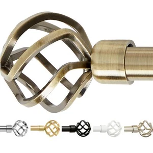 gb Home Antique Brass Curtain Rod Antique Brass Curtain Rods for Windows 28 t... - Picture 1 of 6
