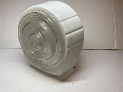 Arandela de parede vintage vidro leitoso art déco sombra armário banheiro substituição - Imagem 1 de 4