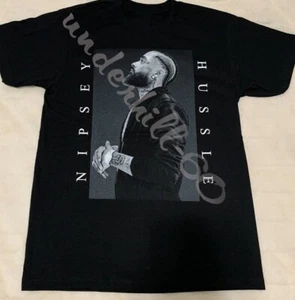 New Nipsey Hussle Cotton Round Neck Black Men All Size T-shirt A248 - Picture 1 of 5