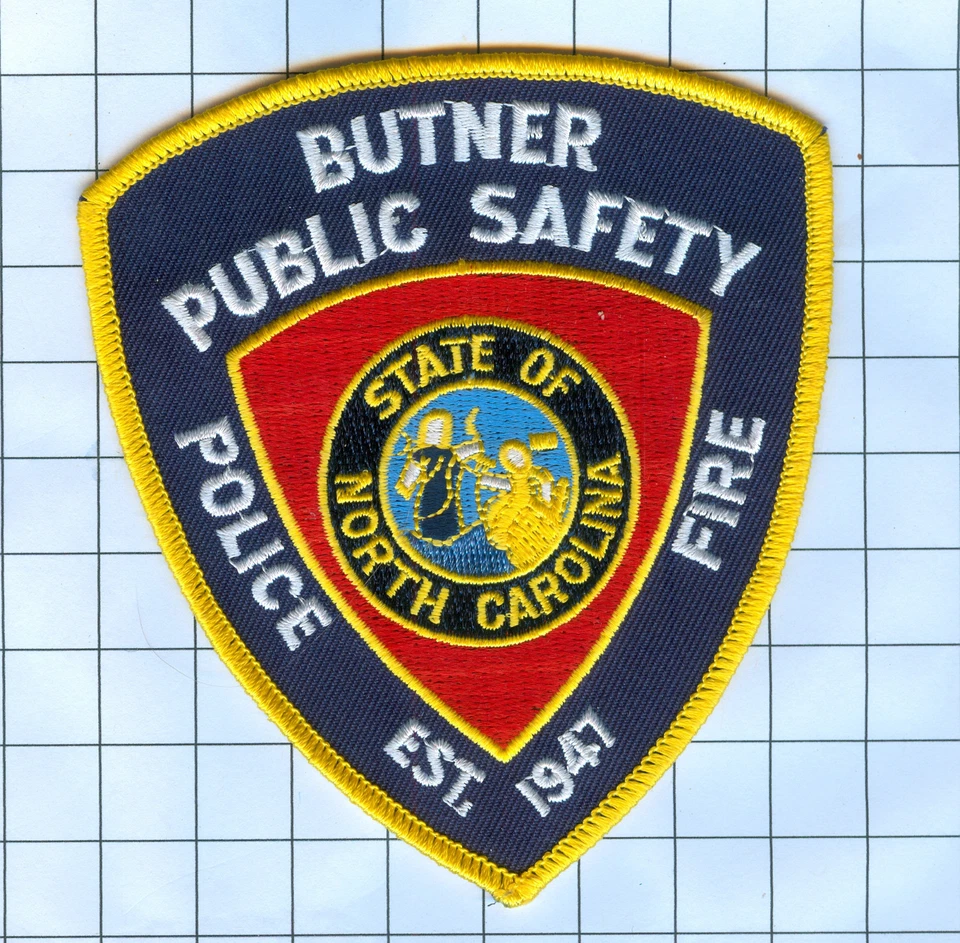 Parche de policía - Carolina del Norte - Butner Public Safety - Fire - est 1947 Foto 1 de 1