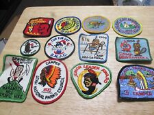 Boy Scout LOT of 12 patch patches vintage 1969 1970 Indian Chief