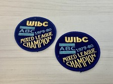 Lot Of 2 Vintage Bowling Patches ABC Mixed League Champion 1979-1980