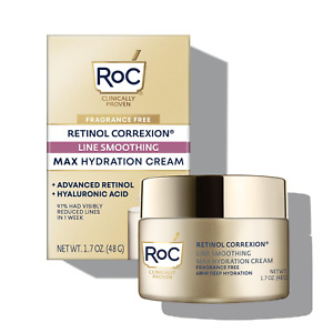 Roc Retinol Correxion Max Hydration Anti-Aging Daily Face Moisturizer with Hyalu