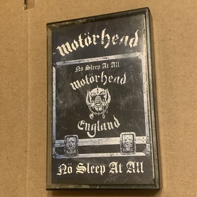 ~Rare 1988 MOTORHEAD England No Sleep at All Cassette Tape Enigma GWR Records~ - Image 1 of 4