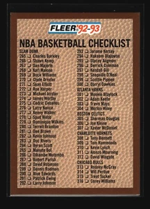 Fleer #443 1992-93 lista de verificación 1 (EX)(BSK) - Imagen 1 de 2