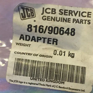 JCB Genuine Adapter Strai 816/90581 - Foto 1 di 2
