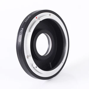 FD-EOS Lens Mount Adapter Ring w Glass for EOS 5D Mark II III 7D 6D 60D - Picture 1 of 5