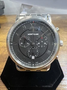 Montblanc Tradition Date Stainless Steel Watch - Picture 1 of 5