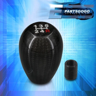 For Subaru M10 Shift Knob Adapter Thread Manual M/T 5-Speed MT Gear Carbon Fiber Foto 1 de 3