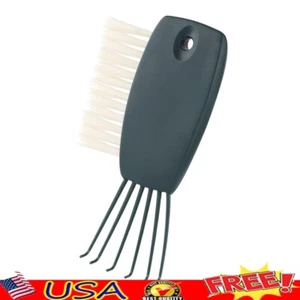 2-in-1 Hair Brush Cleaner Tool Rake Comb Cleaning Soft Bristles Portable New - Picture 1 of 8