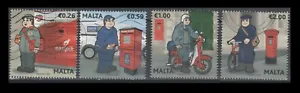 Malta 1591-1594 Postal uniforms over time (4 USED Stamps, 2017) - Picture 1 of 1